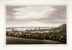 Joseph Constantine Prints: View of Greenwich, London, 1795. Artist: Joseph Constantine Stadler
