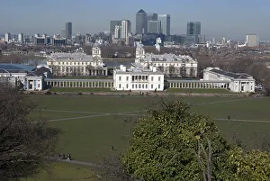 View from Greenwich Park, London, SE10, England, 2 / 3 / 10. Creator: Ethel Davies; Davies, Ethel