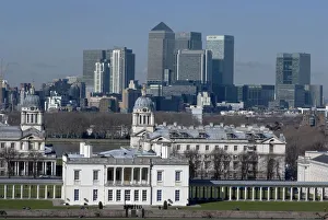 View from Greenwich Park, London, SE10, England, 2 / 3 / 10. Creator: Ethel Davies; Davies, Ethel
