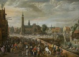 Lier Collection: View of the Grote Markt in Lier, Early 17th cen. Creator: Momper, Philips de