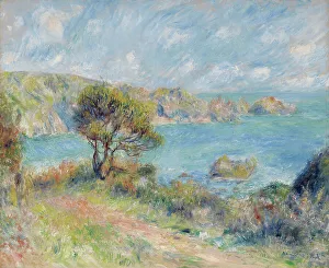 Renoir Pierre Auguste Prints: View At Guernsey, 1883. Creator: Pierre-Auguste Renoir