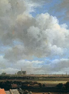 Jacob Van Collection: View of Haarlem, (detail), c1670. Artist: Jacob van Ruisdael