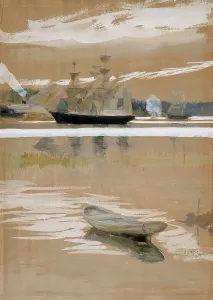 Drifting Prints: View of Haikko, 1891. Creator: Albert Edelfelt