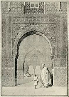 Granada Gallery: View in the Hall of the Two Sisters, 19th century, (1907). Creator: Unknown
