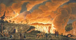 View of Hamilton escorting their Sicilian majesties on 11th May 1771, to observe the lava flow ? View of Hamilton escorting their Sicilian majesties on 11th May 1771, to observe the lava flow ?