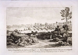 Augustus Wall Gallery: View of Hampstead Heath, Hampstead, London, 1752. Artist: Francesco Bartolozzi