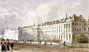 Regents Park Prints: View of Hanover Terrace in Regents Park, London, 1827