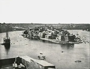 Malta Prints: View of the harbour, Valletta, Malta, 1895. Creator: Unknown