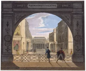 Haymarket Prints: View of the Haymarket Theatre, London, c1820