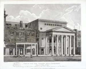 View of the Haymarket Theatre, Westminster, London, 1822. Artist: Thomas Dale