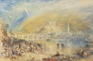View of Heidelberg with a Rainbow. Artist: Turner, Joseph Mallord William (1775-1851)