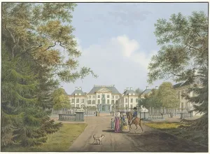 Het Loo Prints: View of Het Loo Palace, 1784-1828. Creator: Cornelis de Kruyff