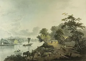 Jukes Francis Prints: View of Hillbank on the River Thames near London, published 1795. Creator: Francis Jukes