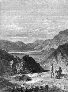 View in the Himalayas; Black Bear Shooting in the Himalayas, 1875. Creator: Unknown