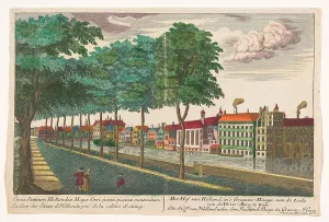 Hofvijver Prints: View of the Hofvijver in The Hague, 1704-1762. Creator: Unknown