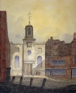 Pearson Prints: View of Holy Trinity Church, Minories, City of London, 1810. Artist: William Pearson