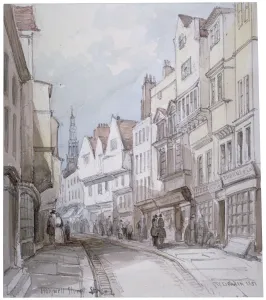 Thomas Colman Prints: View of Holywell Street, Westminster, London, 1851