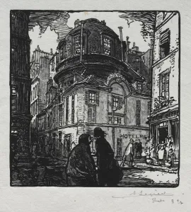 View of the Hotel Colbert. Creator: Auguste Louis Lepere (French, 1849-1918)