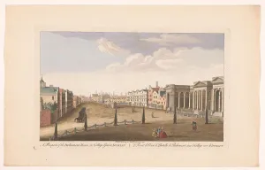 Dublin County Dublin Ireland Prints: View of the House of Parliament on College Green Square in Dublin