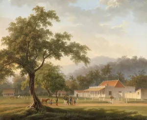 Java Indonesia Prints: View of the house of the resident, Mr