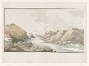 River Hudson Prints: View of the Hudson River, 1700-1800. Creator: Anon