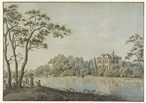 Vecht Prints: View of Huis Over Holland with tea dome on the Vecht in Nieuwersluis