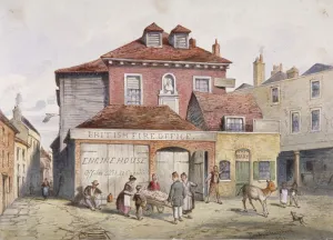 Frederick Napoleon Shepherd Prints: View of Hungerford Market, Westminster, London, 1841