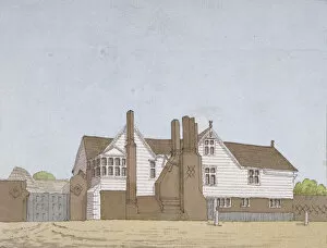 Newham Gallery: View of Hyde House in Plaistow, Newham, London, c1800