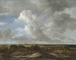 Ruisdael Jacob Isaacksz Van Prints: View Inland from the Coastal Dunes, 1670. Creator: Jacob van Ruisdael