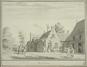 Pronk Cornelis Prints: View of an inn in Cologne, c18th century. Creator: Cornelis Pronk