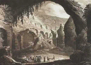 Titus Flavius Vespasianus Prints: View of the Inside of the Amphitheatre of Vespasian at Rome (called the Colosseo')