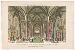 Pavia Lombardy Italy Prints: View of the interior of the Certosa di Pavia, 1700-1799. Creator: Unknown