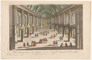 High Ceiling Prints: View of the interior of the Palace of Versailles, 1700-1799. Creator: Anon