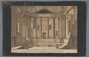 High Ceiling Prints: View of interior of a Roman structure, 1745-1775. Creator: Anon