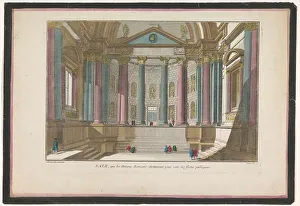 High Ceiling Prints: View of interior of a Roman structure, 1745-1775. Creator: Anon