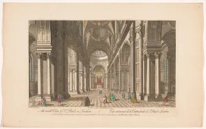 Majestic Prints: View of the interior of Saint Paul's Cathedral in London