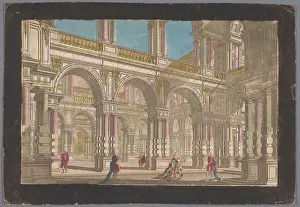 Prepared Paper Prints: View of the interior of a structure, 1700-1799. Creator: Anon