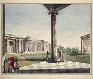 Charles Ca 1730 40 1812 Gallery: View of Ionic Gallery in Tsarskoye Selo