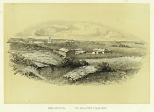 Enclosure Prints: View of Irkutsk, 1856. Creator: Ivan Dem'ianovich Bulychev