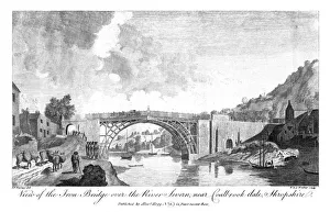 Iron Prints: View of the iron bridge over the river Severn