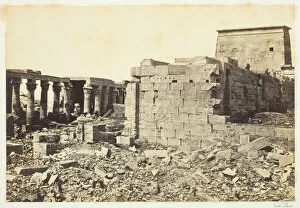 Debris Gallery: View on the Island of Philae, 1857, printed 1862. Creator: Francis Frith