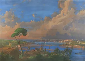 Banks Prints: View of Istanbul, 1864. Creator: Caffi, Ippolito (1814-1866)