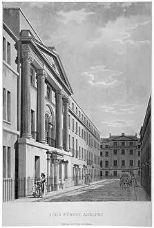 Society Gallery: View of John Adam Street, Westminster, London, 1795