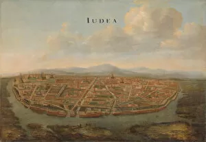 Cartography Gallery: View of Judea (Ayutthaya), ca 1662-1665. Creator: Vingboons (Vinckboons), Johannes (1616 / 17-1670)