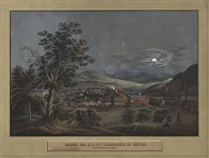 View of the K. K. Private Iron Factory in Zoptau, c. 1850. Creator: Carl Julius Rieden
