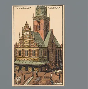 Edifice Prints: View of the Kaaswaag in Alkmaar, 1900-1925. Creator: Unknown