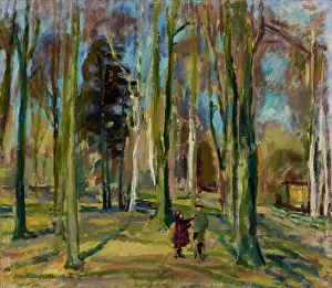 View from Kaivopuisto, 1919. Creator: Magnus Enckell