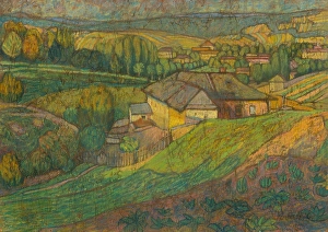 Sloped Prints: View of Kalvaria, 1910-1914. Creator: Konstantin Kovari-Kacmarik