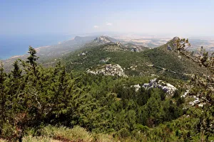 Northern Cyprus Prints: View from Kantara Castle, North Cyprus