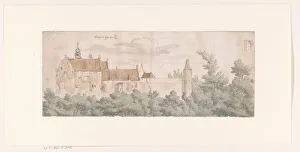 Roofs Prints: View of Kasteel Ooij, North Brabant, 1682. Creator: Josua de Grave